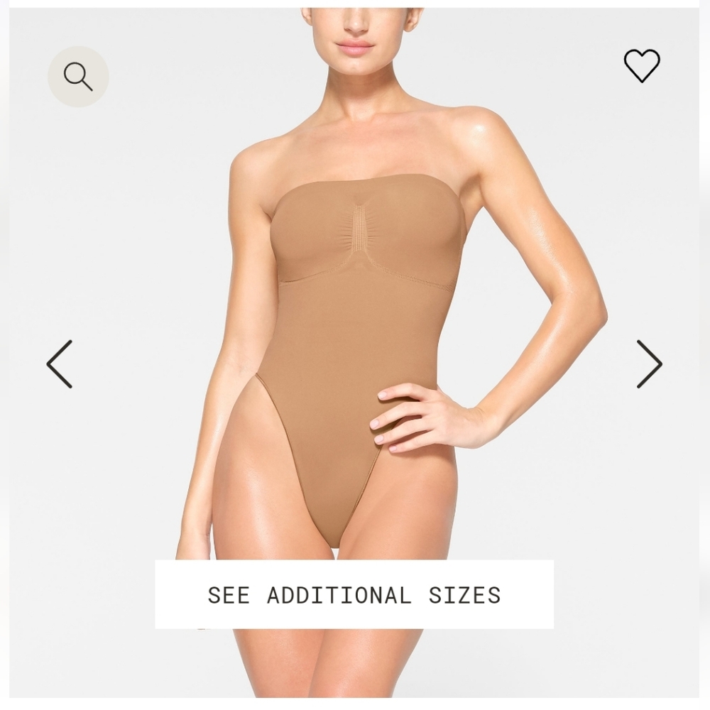 Brand New Skims Seamless Sculpt Strapless Thong Bodysuit